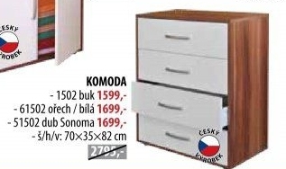 Komoda se zásuvkami 1502