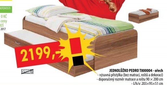 Jednolůžko PEDRO 4