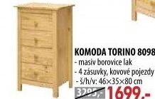 Komoda 4 zásuvky TORINO