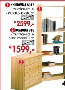 Knihovna 8012 lakovaná