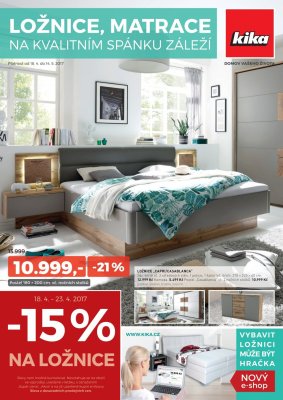 akční leták Kika nábytek 18.4.2017-14.5.2017
