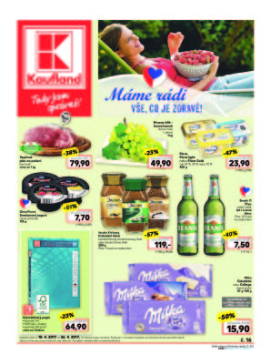 akční leták Kaufland 18.4.2017-26.4.2017