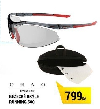 BĚŽECKÉ BRÝLE RUNNING 600 ČERVENO-ŠEDÉ S FOTOCHROMATICKÝMI SKLY KAT 1 AŽ 3