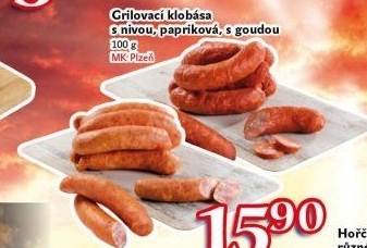 Grilovací klobása papriková Schneider