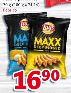 Chipsy vroubkované Maxx Lay's
