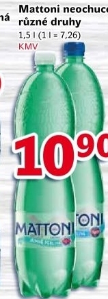 Přírodní voda Mattoni