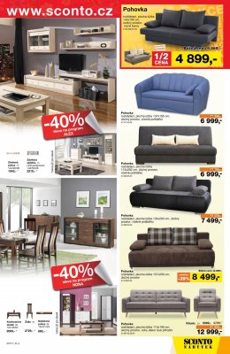 akční leták Sconto nábytek 26.4.2017-16.5.2017