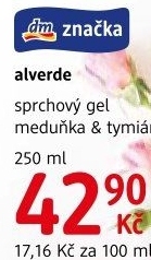 Sprchový gel Alverde