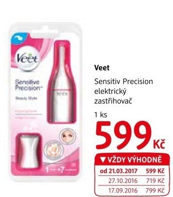 Elektrický zastřihovač dámský Sensitive Precision Veet