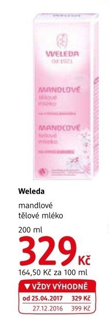 Tělové mléko Weleda