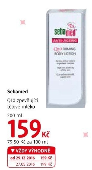 Zpevňující tělové mléko Q10 Sebamed