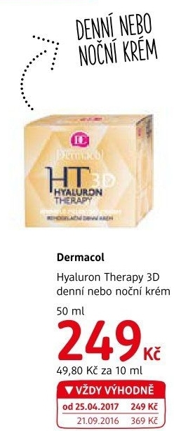 Krém pleťový remodelační Hyaluron Therapy 3D Dermacol