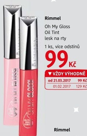 Lesk na rty Oh My Gloss! Rimmel