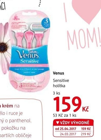 Jednorázová holítka dámská Gillette Sensitive Venus