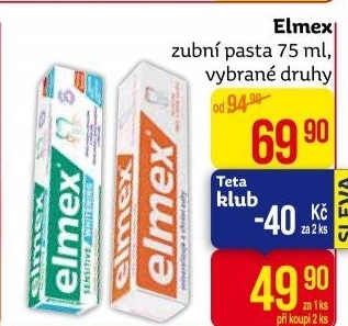 Pasty na zuby Elmex