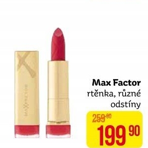 Rtěnka Max Factor
