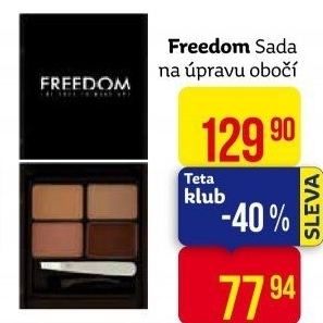 Set na úpravu obočí Eyebrow Kit Freedom