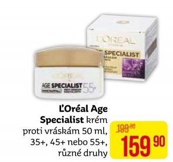 Krém pleťový proti vráskám Age Specialist L'oréal