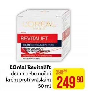 Krém pleťový proti vráskám Revitalift L'Oréal