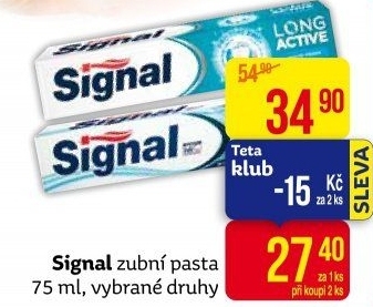 Pasty na zuby Signal