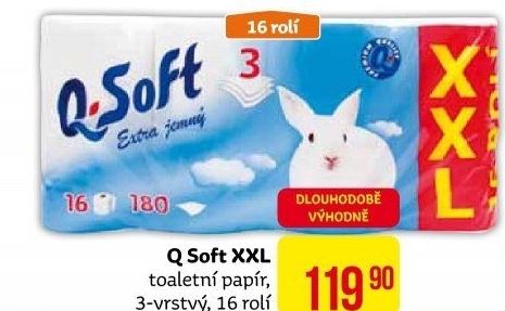 Toaletní papír 3vrstvý Q Soft