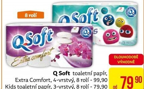 Toaletní papír 4vrstvýQ soft