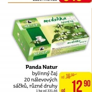 Čaj bylinný Panda natur