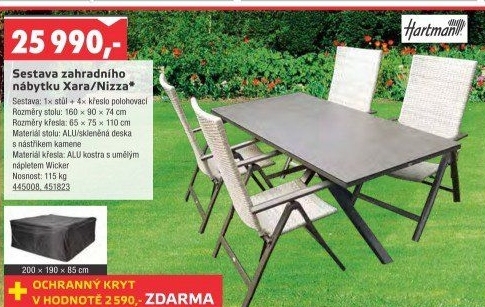 Zahradní set Xara/Nizza Hartman