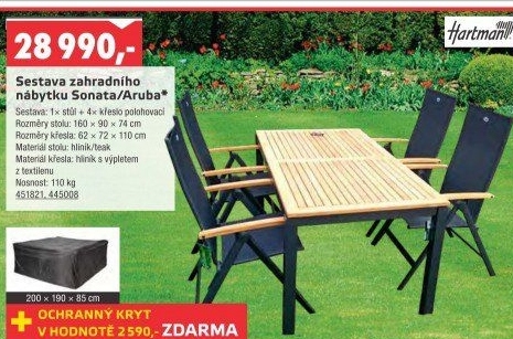 Zahradní set Sonata/Aruba Hartman