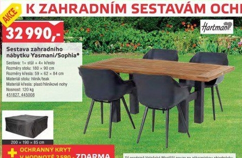 Zahradní set Yasmani/Sophia Hartman