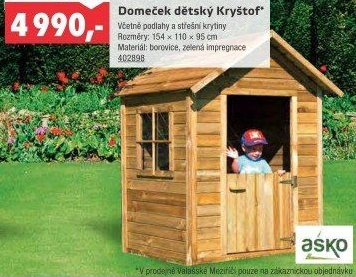 Dětský Domeček Kryštof Asko