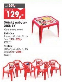 Dětský stoleček
