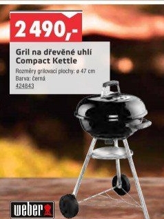 Gril na dřevěné uhlí Weber Compact Kettle