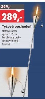 Pochodeň tyčová - nerezová Solo