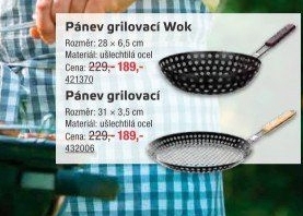 Pánev na grilování wok