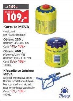 Plynová kartuš Meva