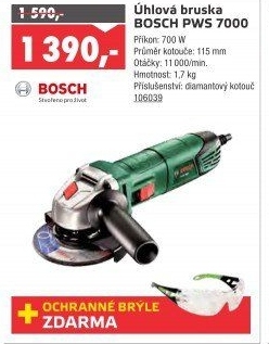 Úhlová bruska PWS 7000 Bosch