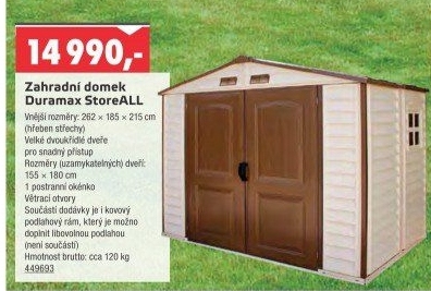 Zahradní domek Duramax StoreALL