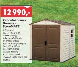 Zahradní domek Duramax StoreMATE