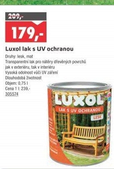 Lak s UV ochranou Luxol