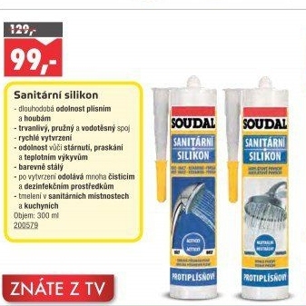 Sanitární silikon Soudal