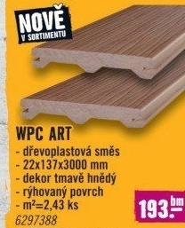 Terasové prkno WPC Woodplastic