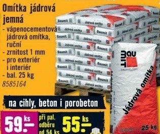 Jádrová omítka Baumit