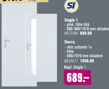 Interiérové dveře Single