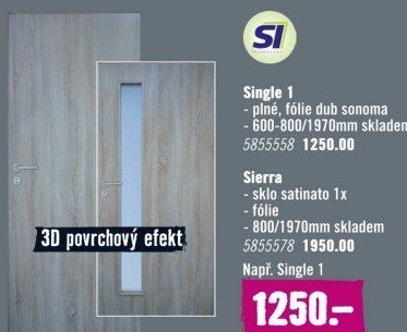 Interiérové dveře Single