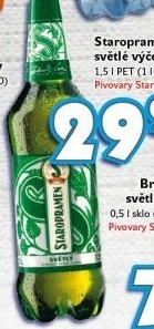 Pivo světlé výčepní 10° Staropramen