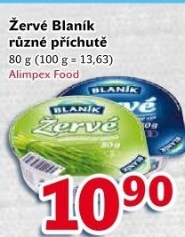Žervé Blaník Mlékárna Bystřice pod Hostýnem