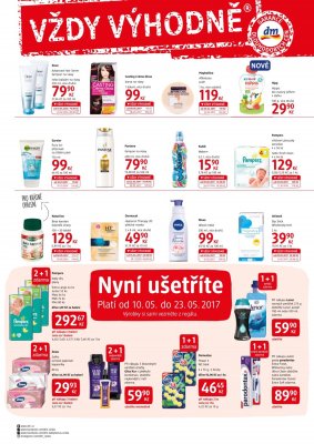 akční leták dm drogerie 10.5.2017-6.6.2017