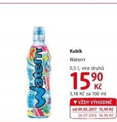 Ochucená voda Waterrr Kubík