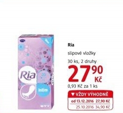 Vložky dámské slipové Ria